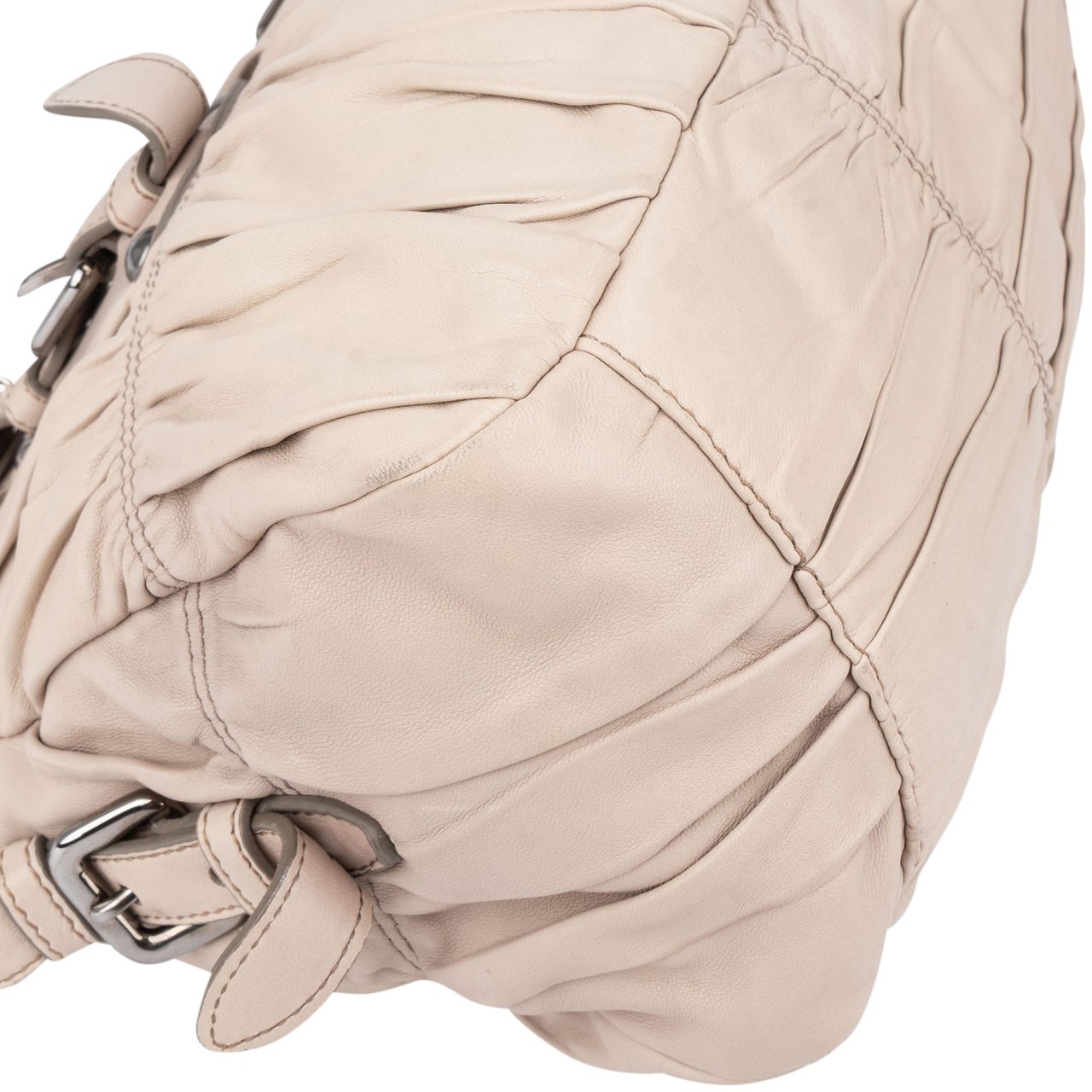 Prada Prada Quilted Leather City Handbag Wit