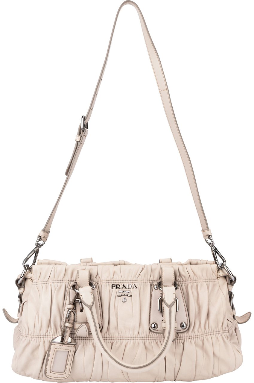 Prada Prada Quilted Leather City Handbag Wit