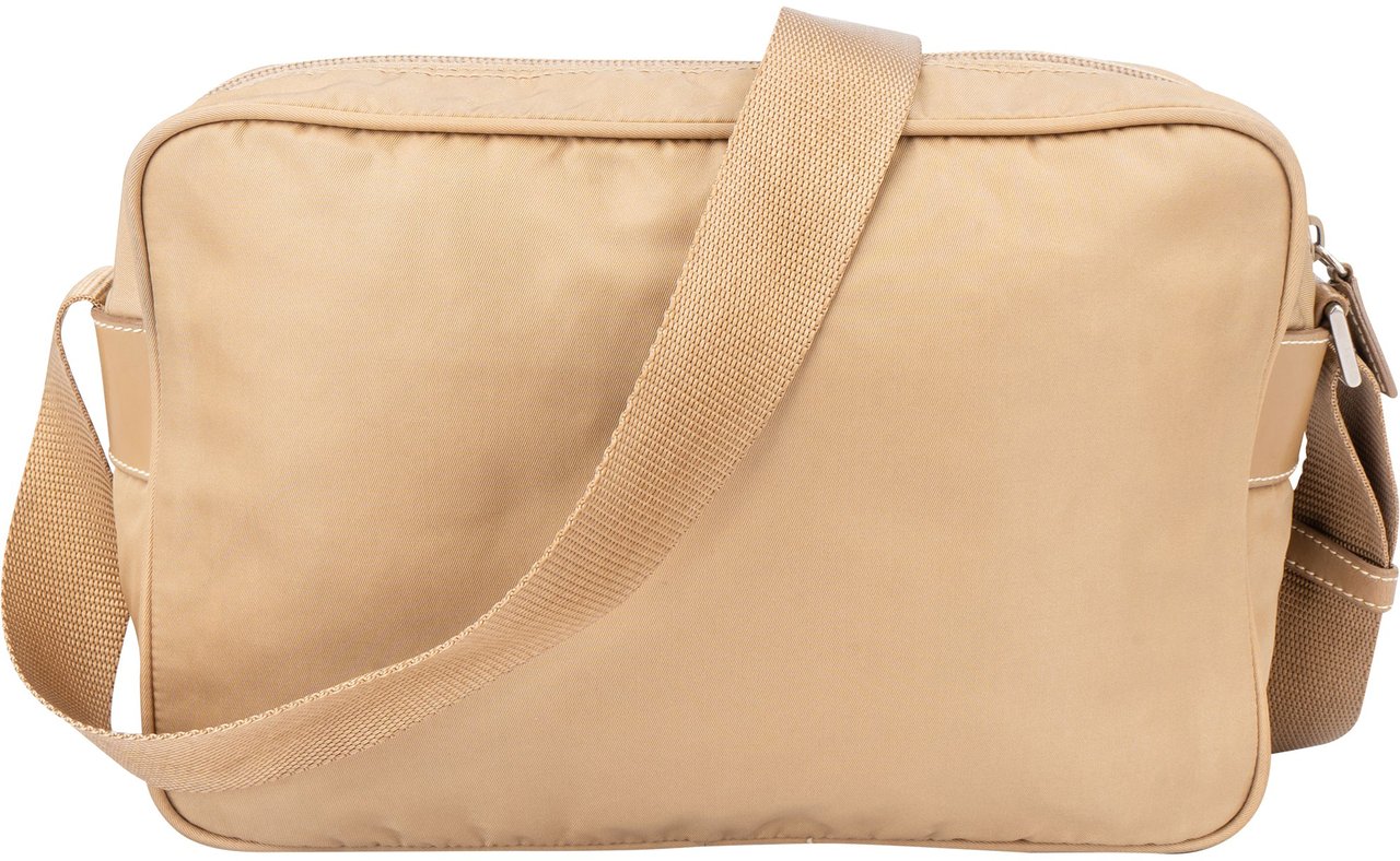 Prada Prada Beige Nylon Triangle Crossbody Bag Beige