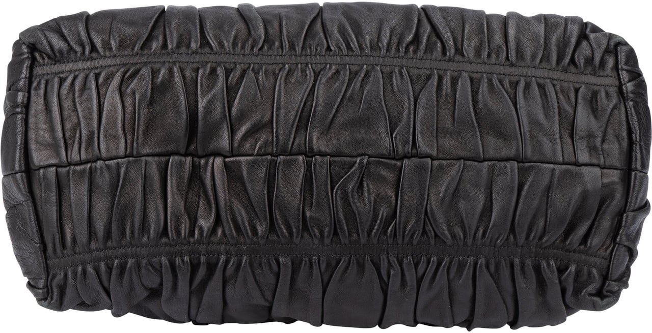 Prada Prada Quilted Leather City Handbag Zwart