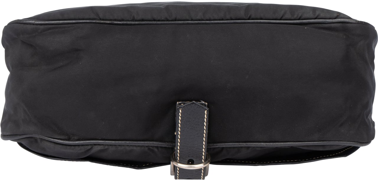 Prada Prada Black Nylon Triangle Handbag Zwart