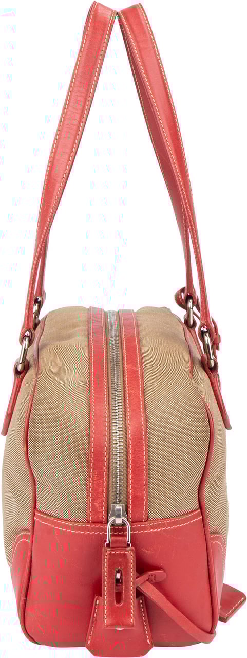 Prada Prada Jacquaurd Monogram Handbag Beige