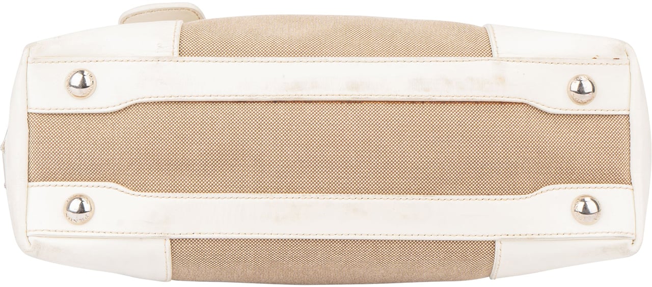Prada Prada Jacquard Monogram Handbag Bruin