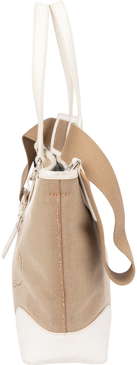 Prada Prada Jacquard Monogram Handbag Bruin
