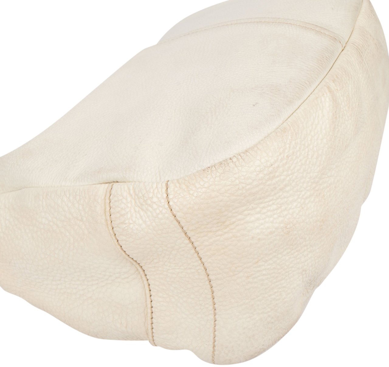 Prada Prada White Leather Vitello Shoulder Bag Wit