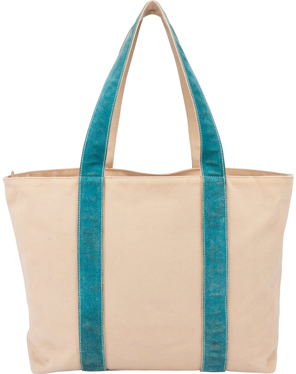 Prada Classic Big Triangle Beach Handbag Beige