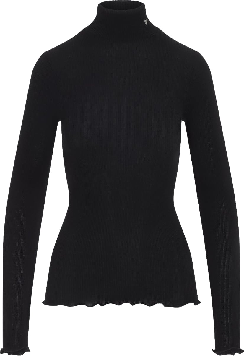 Prada Ribbed Knit Turtleneck Top Divers