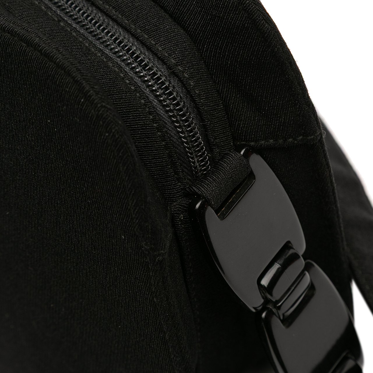 Prada Jersey Resin Chain Shoulder Bag Zwart