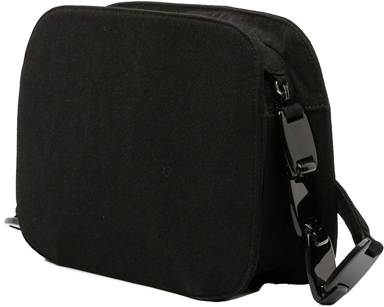 Prada Jersey Resin Chain Shoulder Bag Zwart