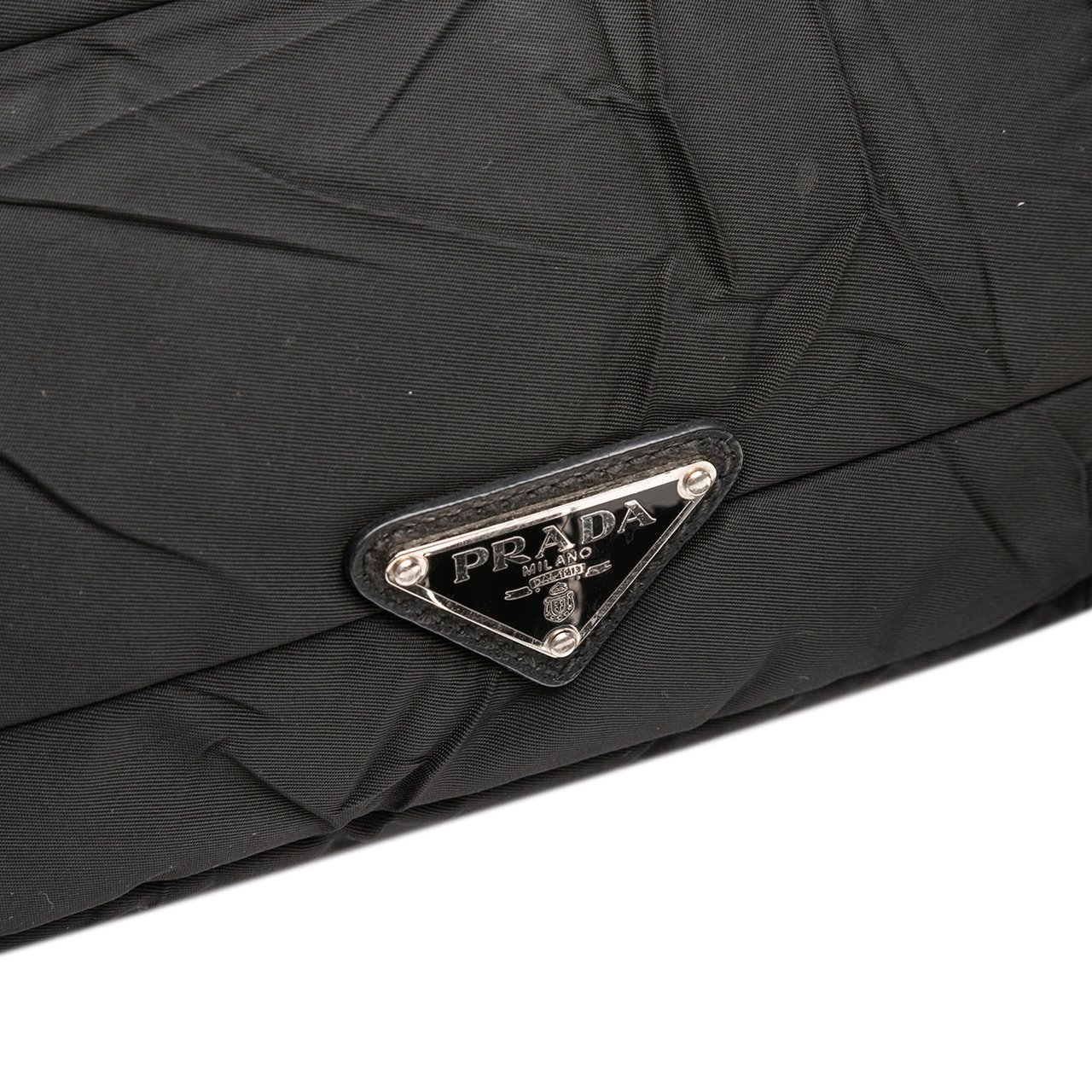 Prada Quilted Tessuto Crossbody Zwart