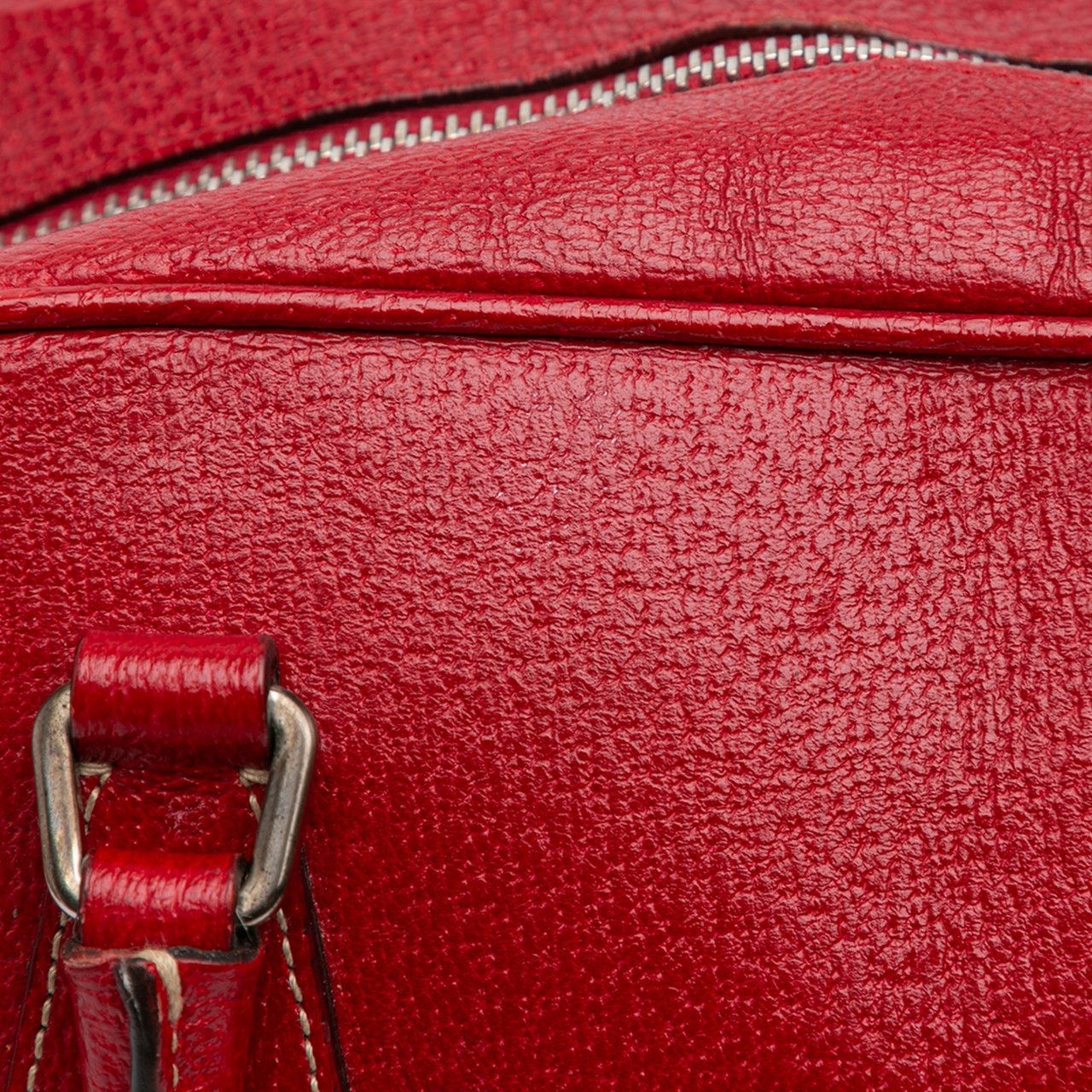 Prada Cinghiale Bauletto Handbag Rood