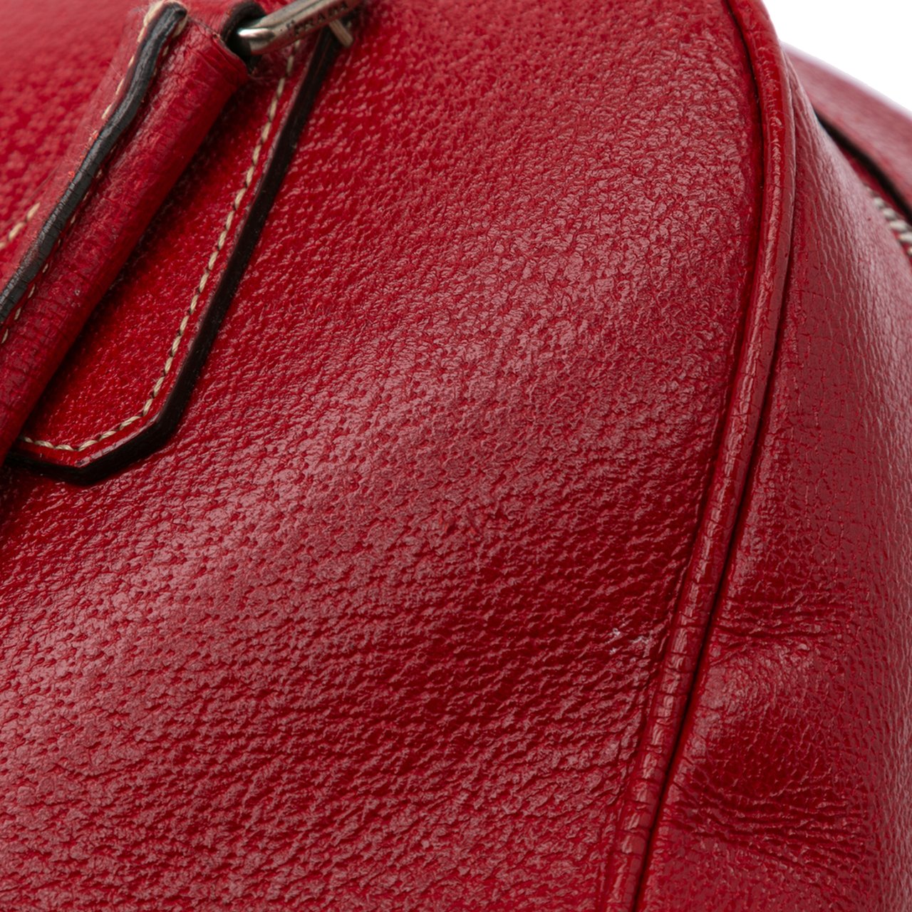 Prada Cinghiale Bauletto Handbag Rood