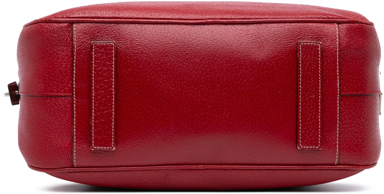 Prada Cinghiale Bauletto Handbag Rood
