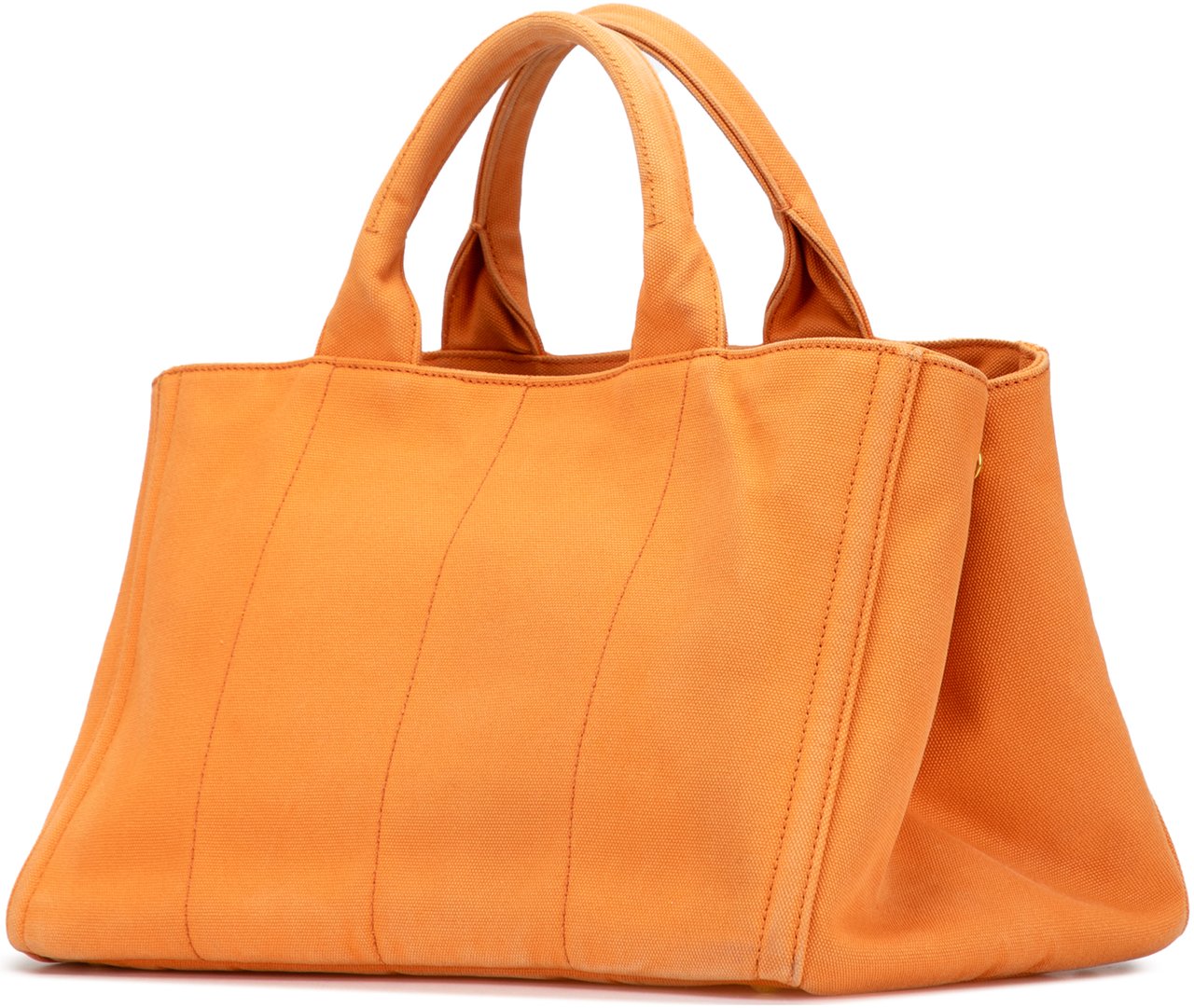 Prada Canvas Canapa Bijoux Satchel Oranje