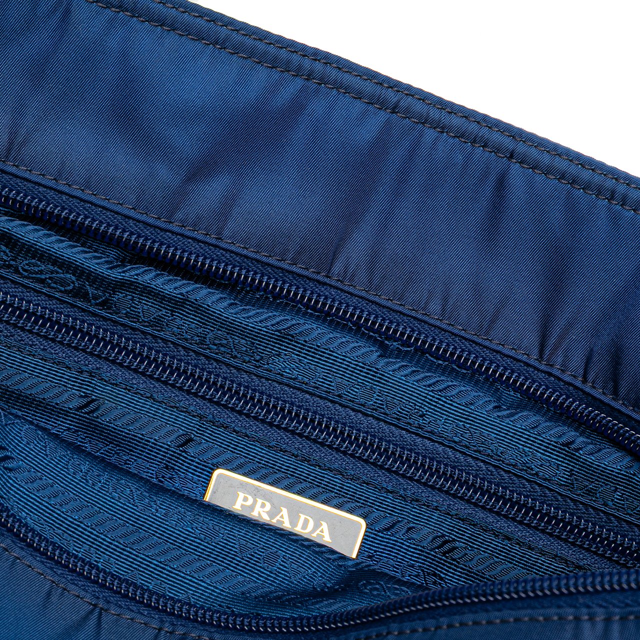 Prada Tessuto Satchel Blauw