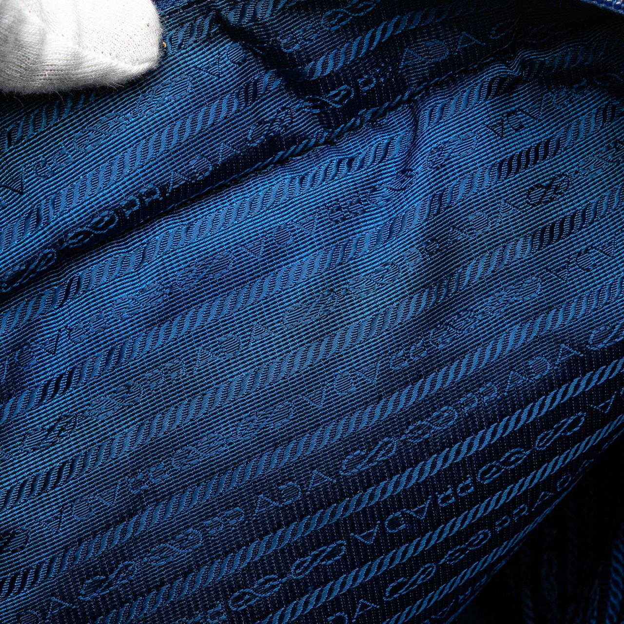 Prada Tessuto Satchel Blauw