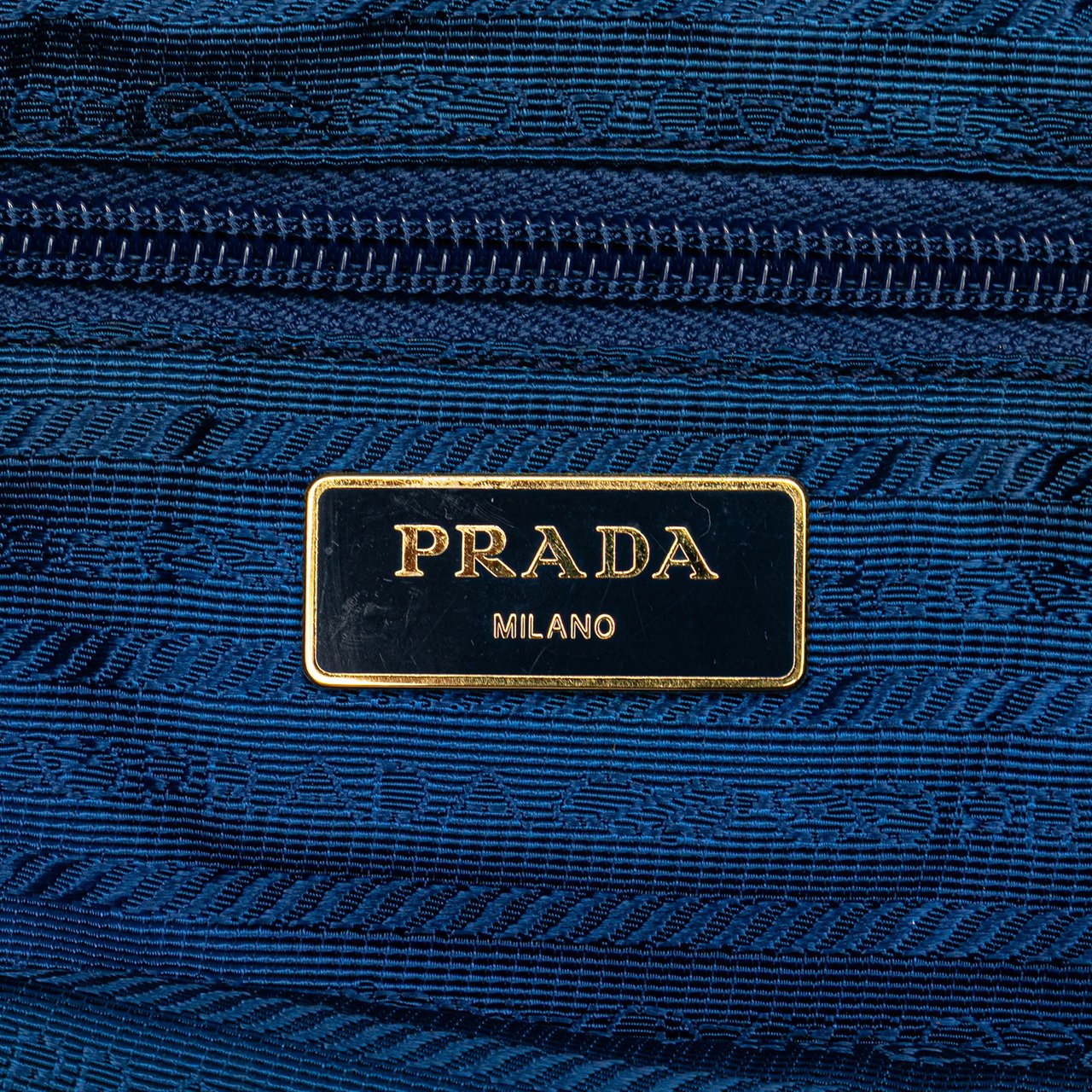 Prada Tessuto Satchel Blauw