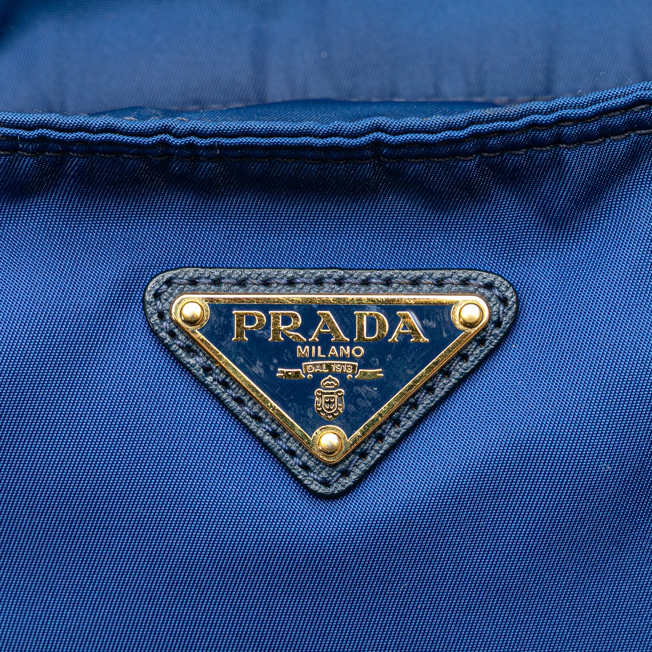 Prada Tessuto Satchel Blauw