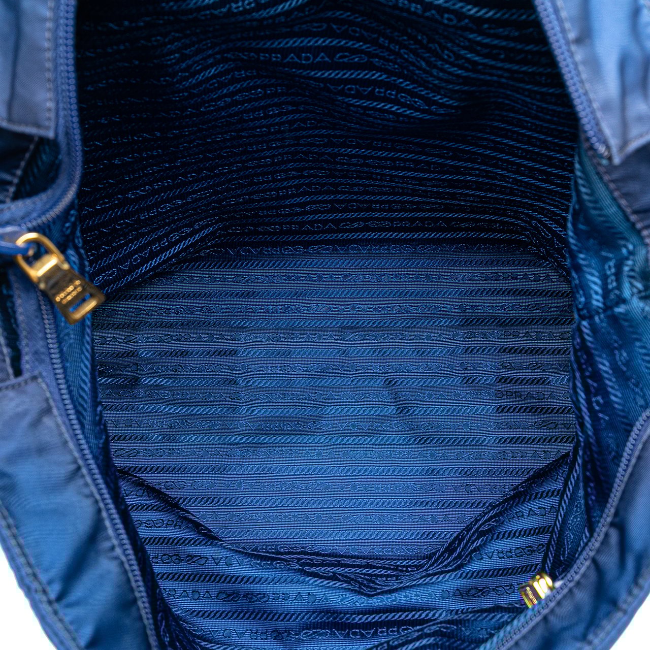 Prada Tessuto Satchel Blauw