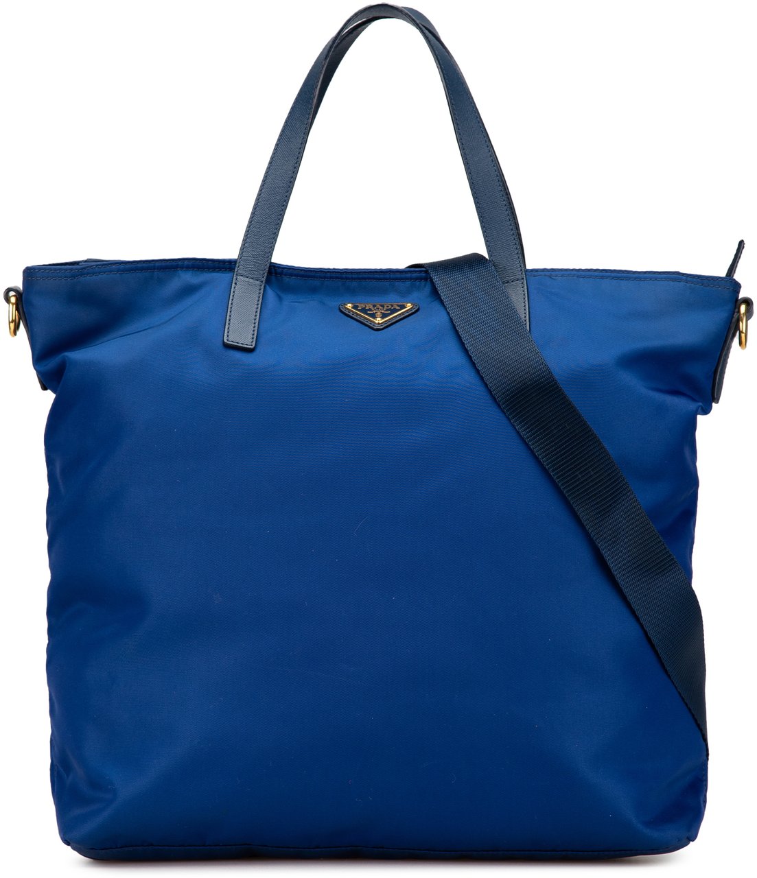Prada Tessuto Satchel Blauw