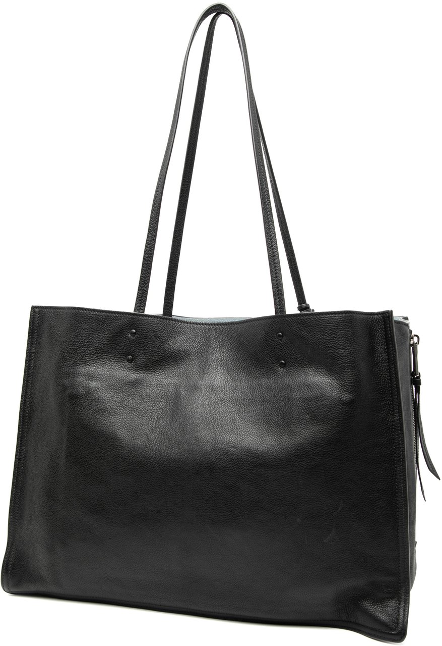Prada Glace Calf Etiquette Tote Zwart