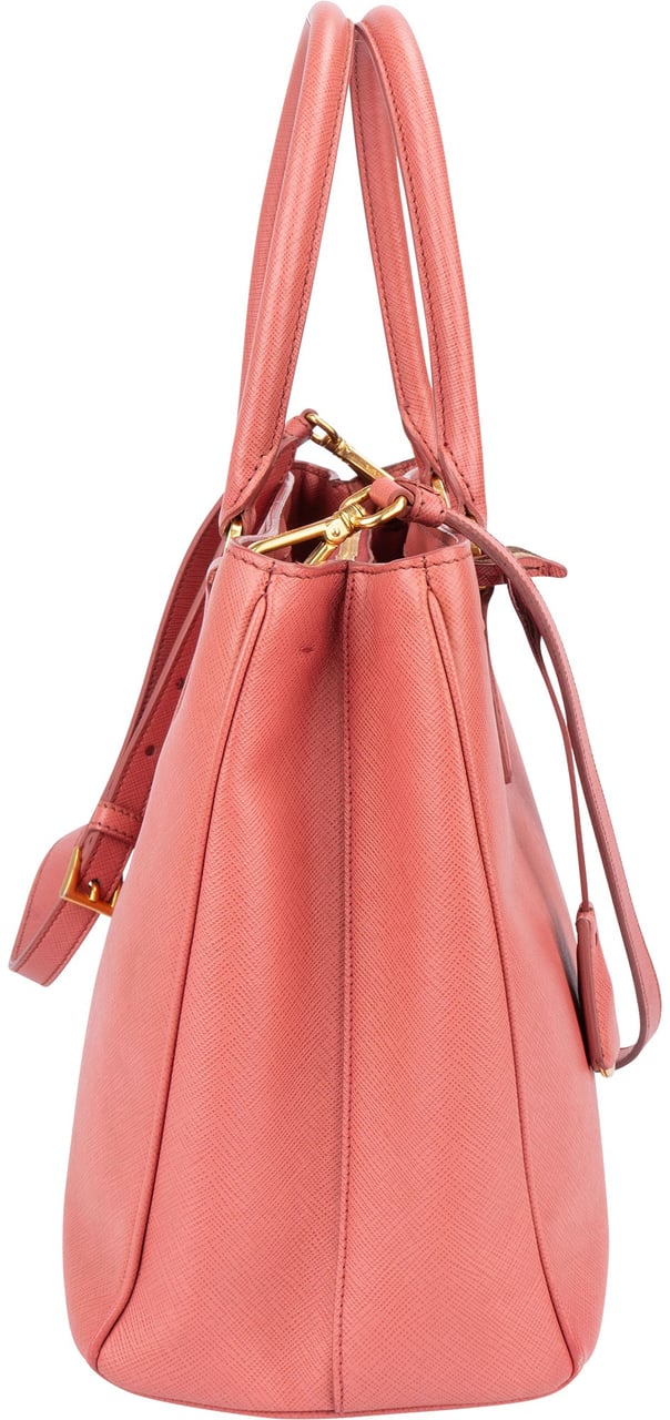 Prada Prada Pink Saffiano Leather Galleria Handbag Roze