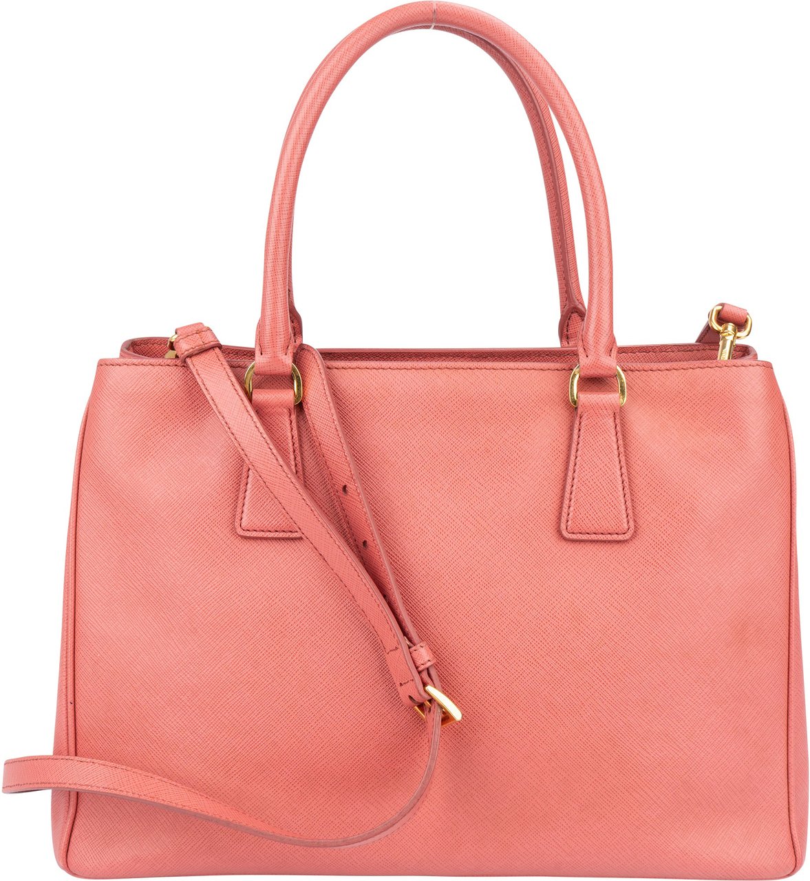Prada Prada Pink Saffiano Leather Galleria Handbag Roze