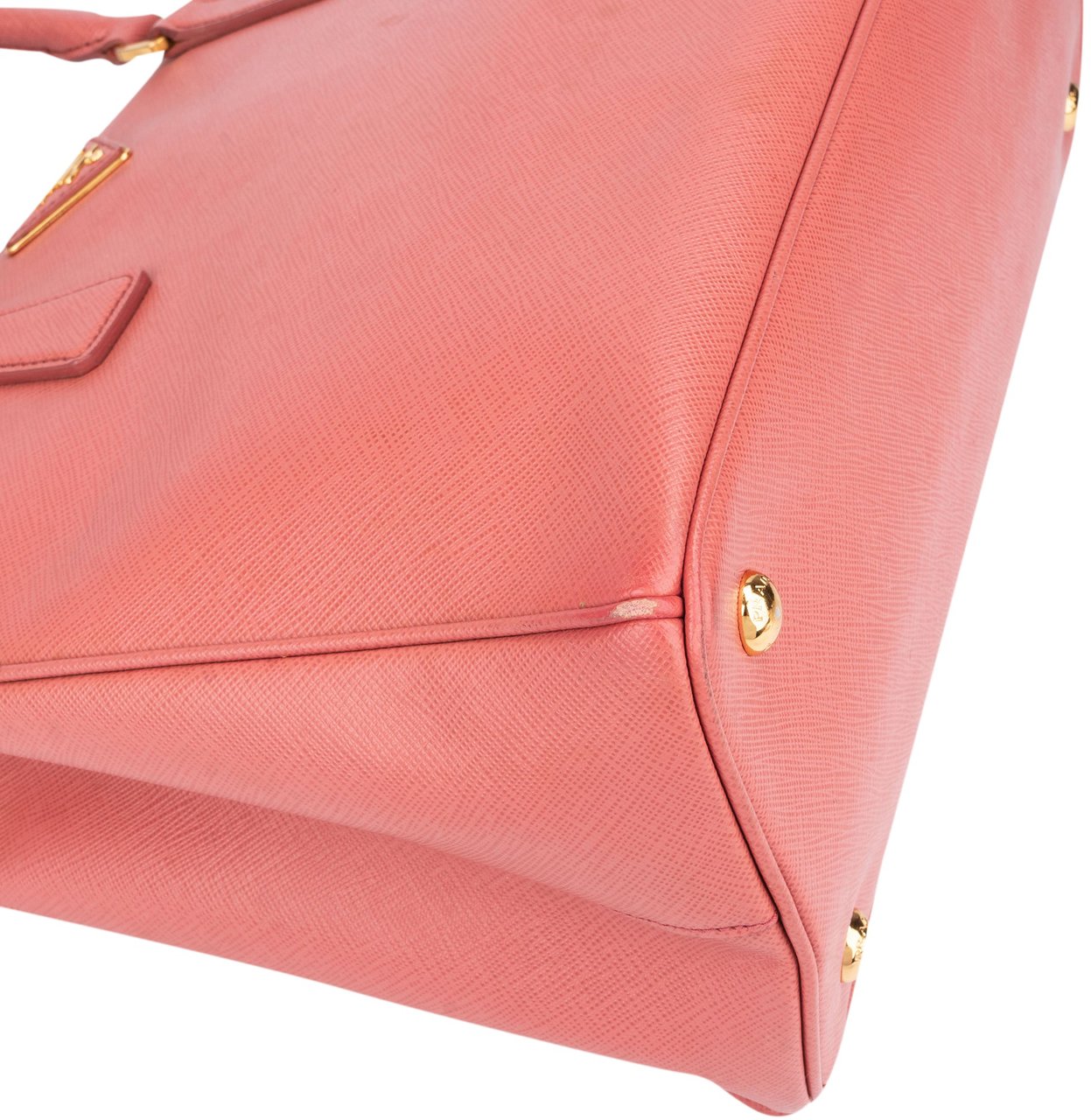 Prada Prada Pink Saffiano Leather Galleria Handbag Roze