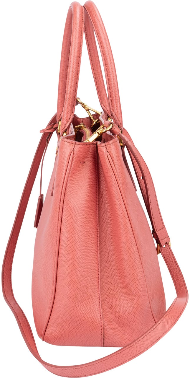 Prada Prada Pink Saffiano Leather Galleria Handbag Roze