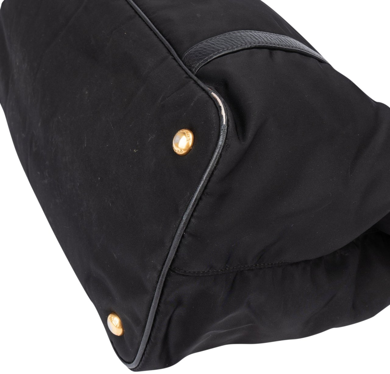 Prada Prada Black Nylon City Handbag Zwart