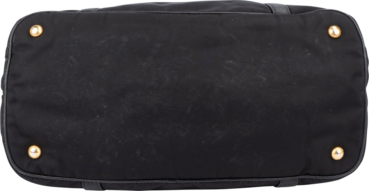 Prada Prada Black Nylon City Handbag Zwart