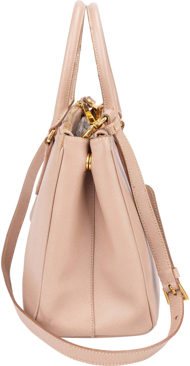 Prada Prada Saffiano Leather Galleria Handbag Roze