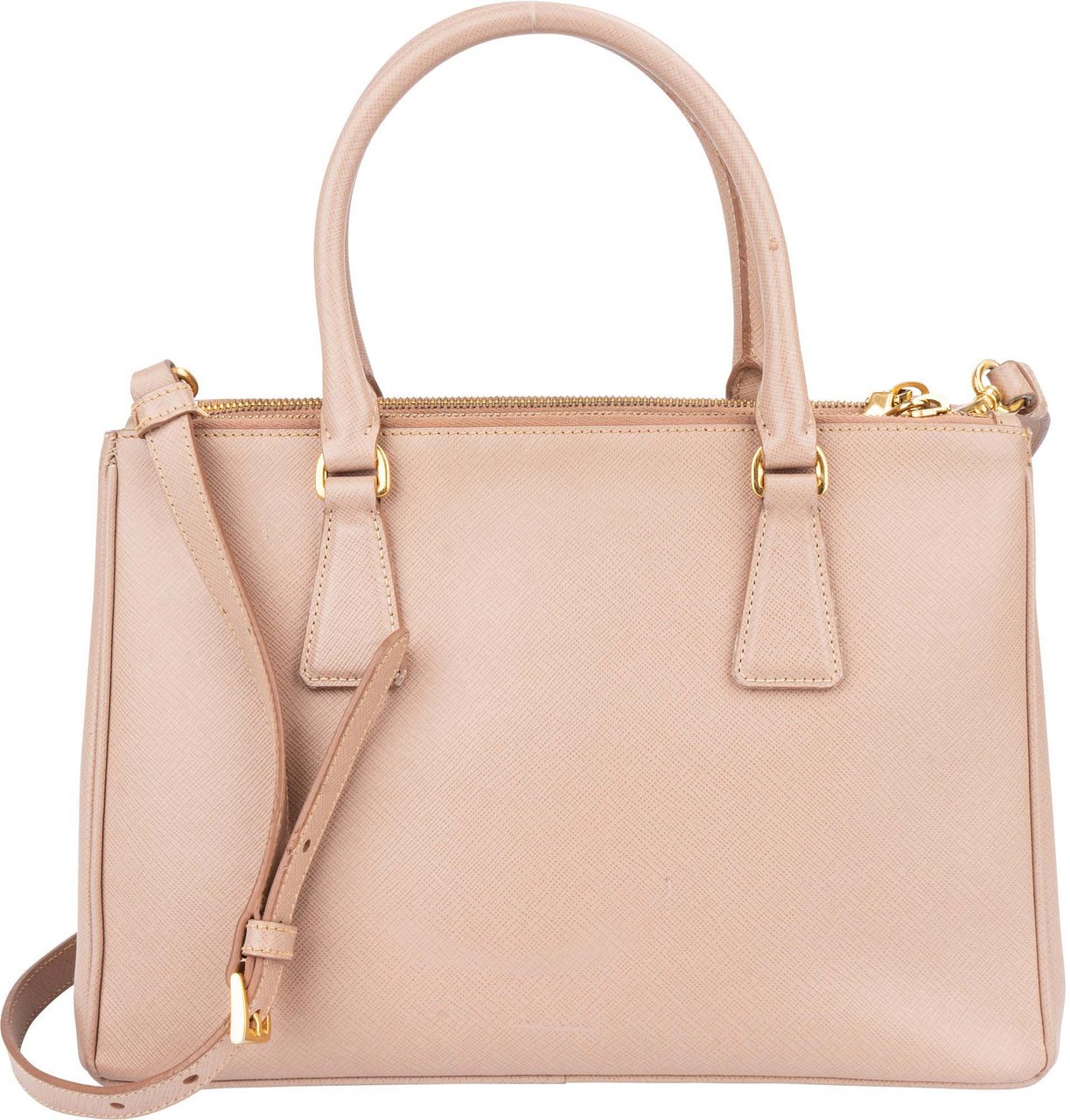Prada Prada Saffiano Leather Galleria Handbag Roze