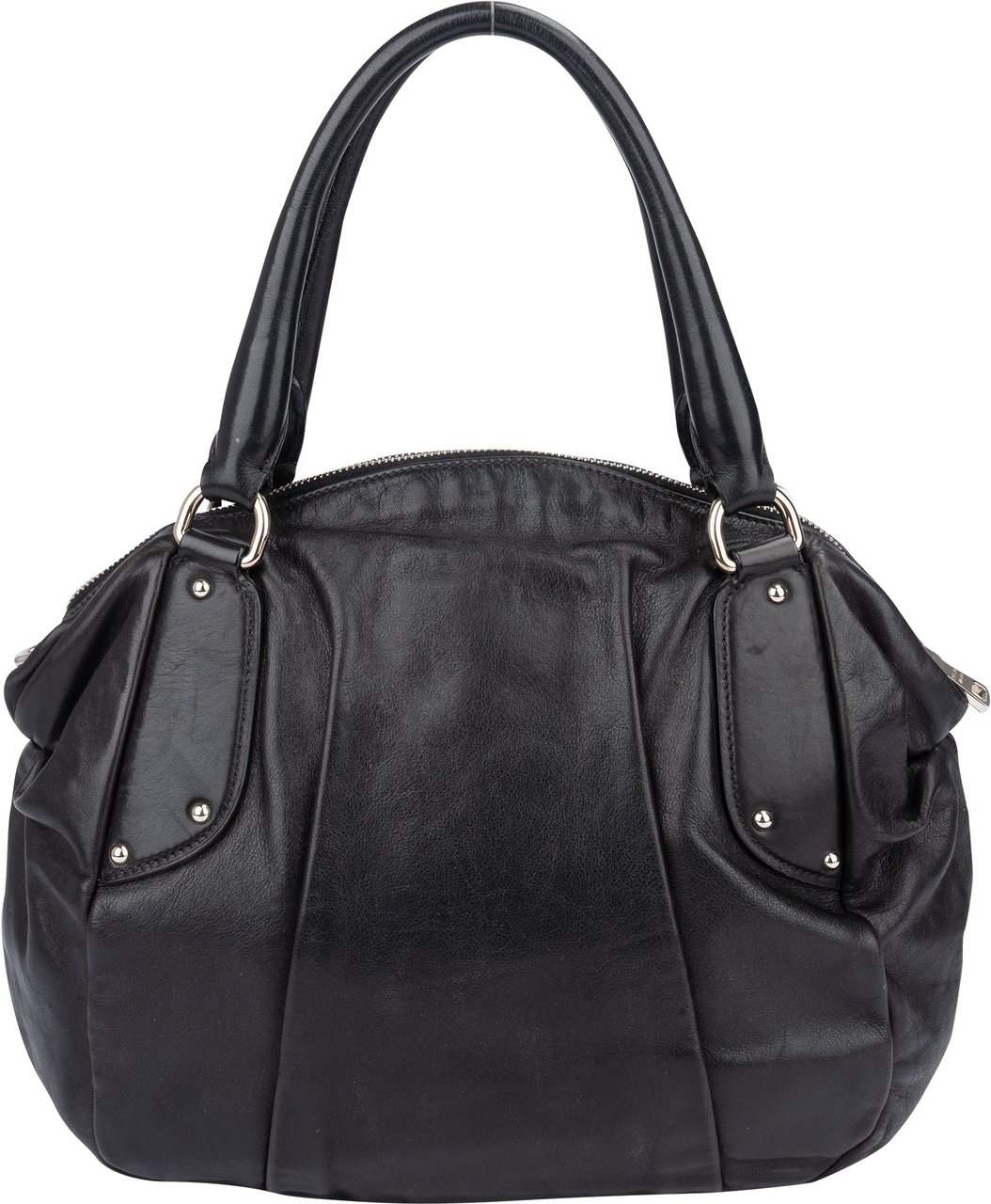 Prada Classic Black Leather Handbag Zwart