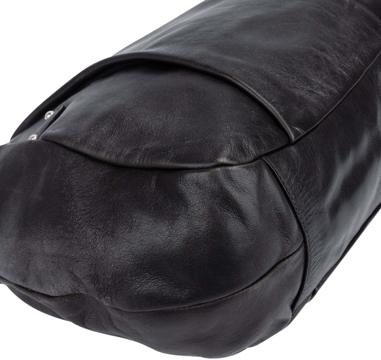 Prada Prada Classic Black Leather Handbag Zwart