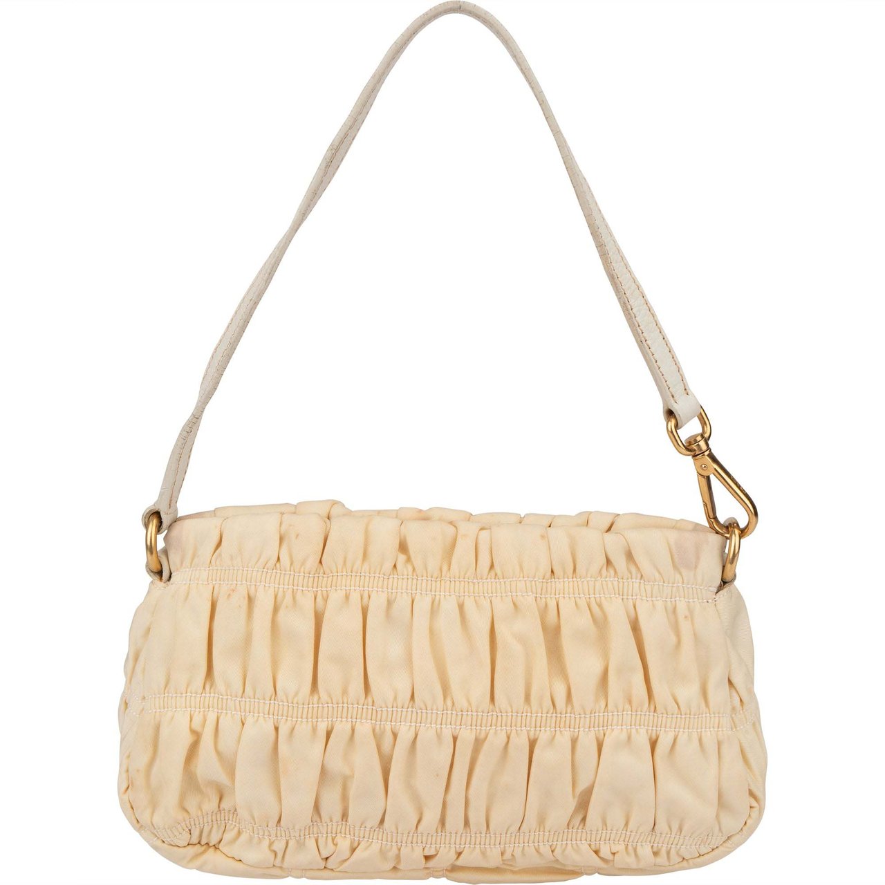Prada Prada Quilted Nylon Triangle Handbag Beige