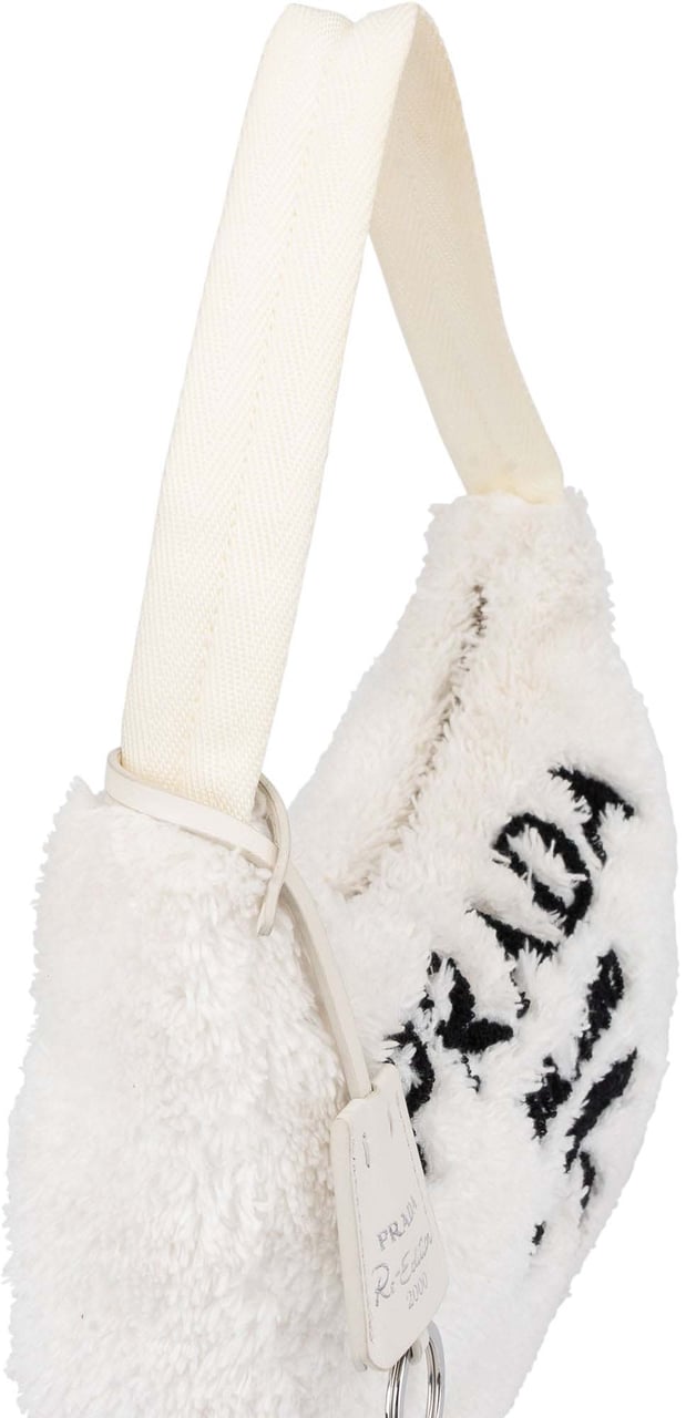 Prada Prada White Terry Re- Edition Handbag Wit