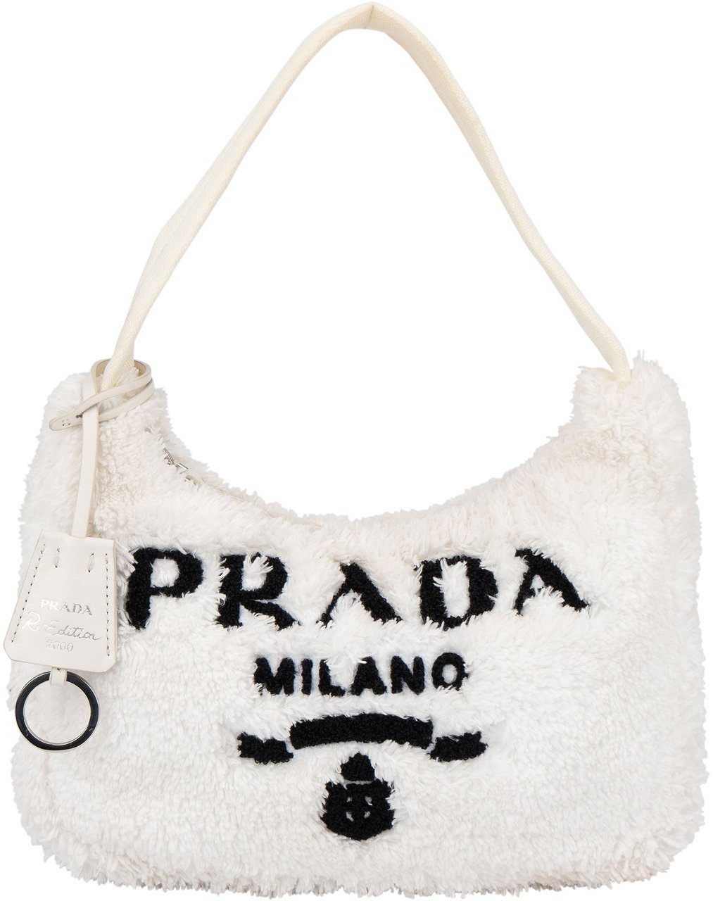 Prada Prada White Terry Re- Edition Handbag Wit