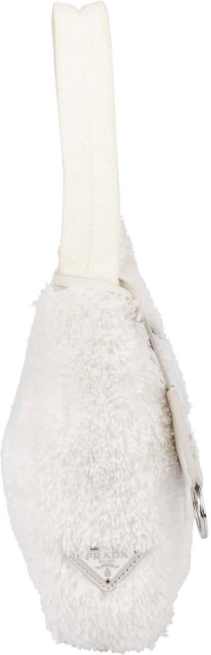 Prada Prada White Terry Re- Edition Handbag Wit