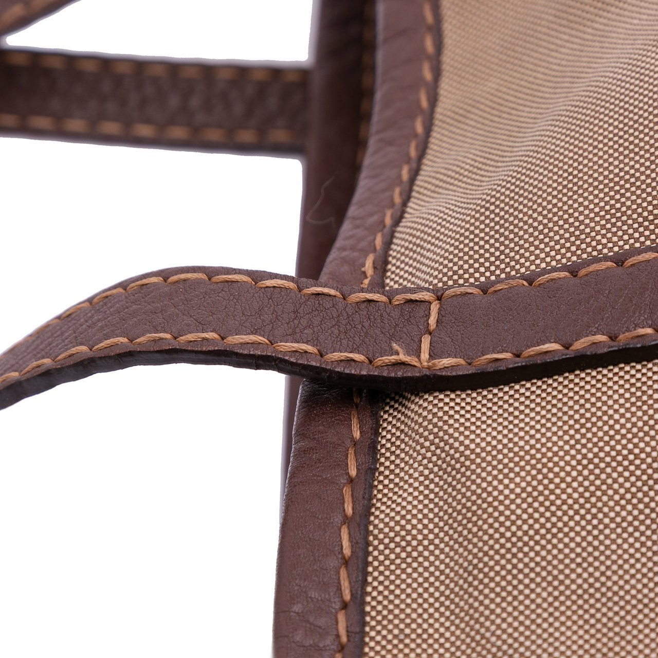 Prada Canvas Canapa Logo Tote Bruin