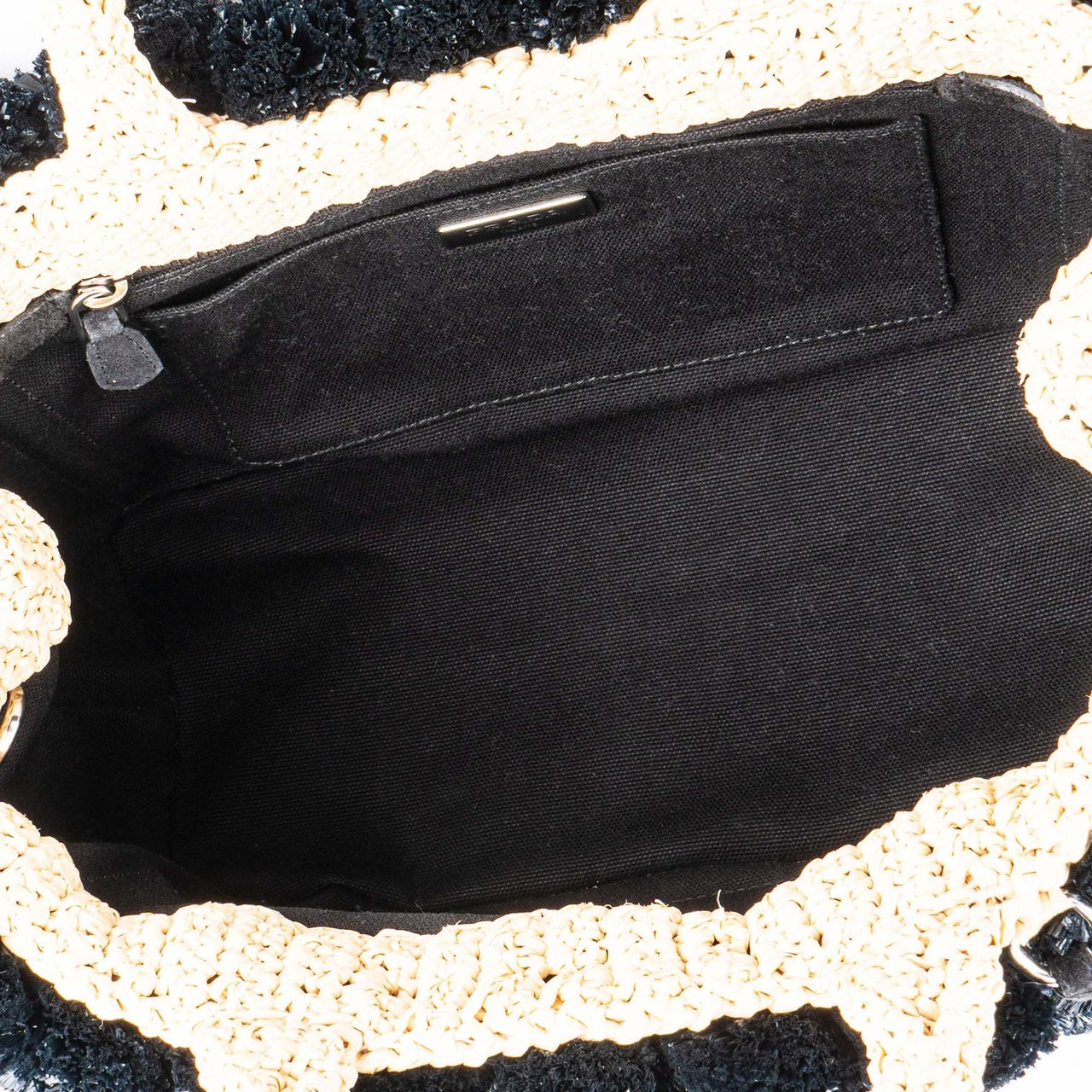 Prada Prada Raffia Pompon Satchel Handbag Divers