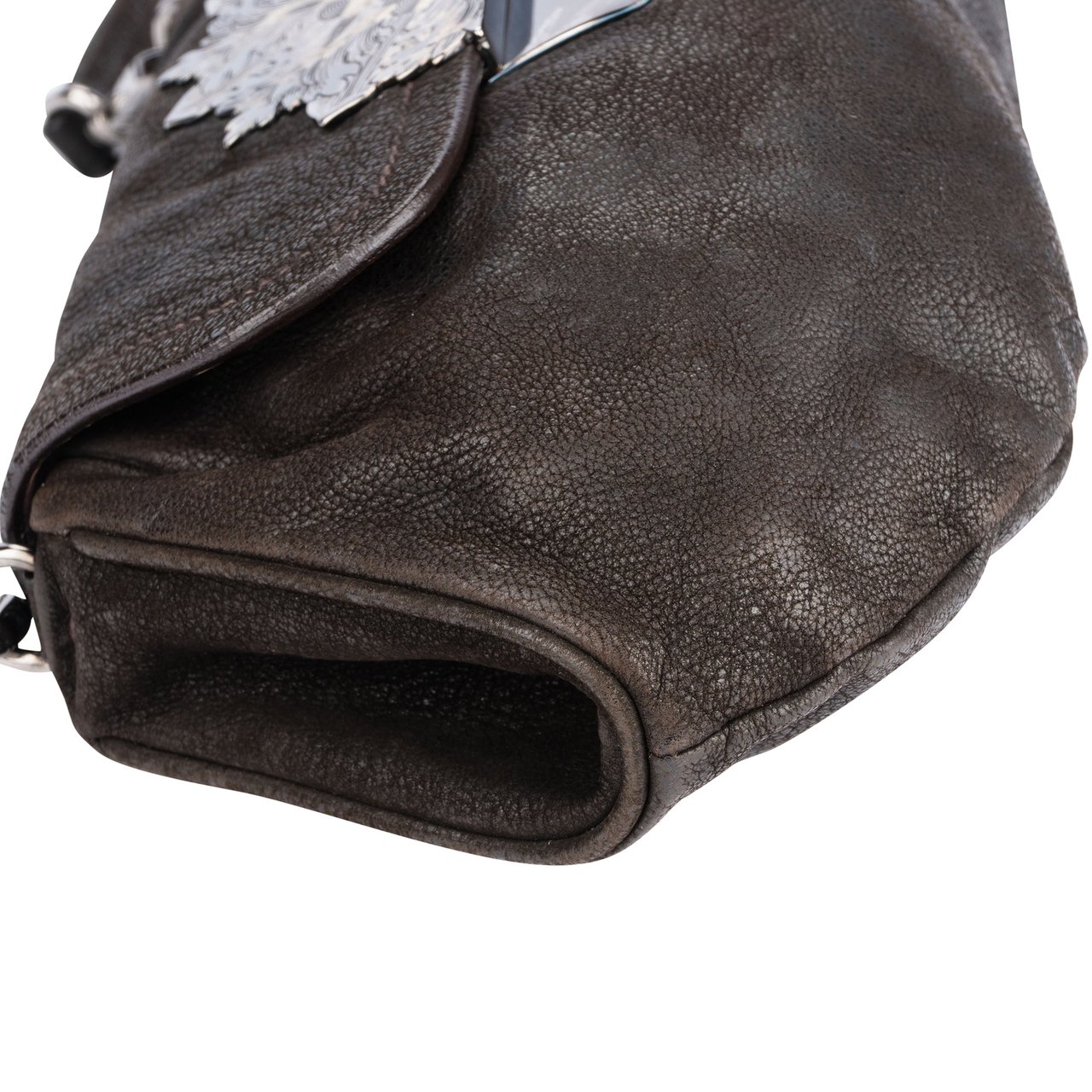 Prada Prada Brown Embellished Skipper Shoulder Bag Divers