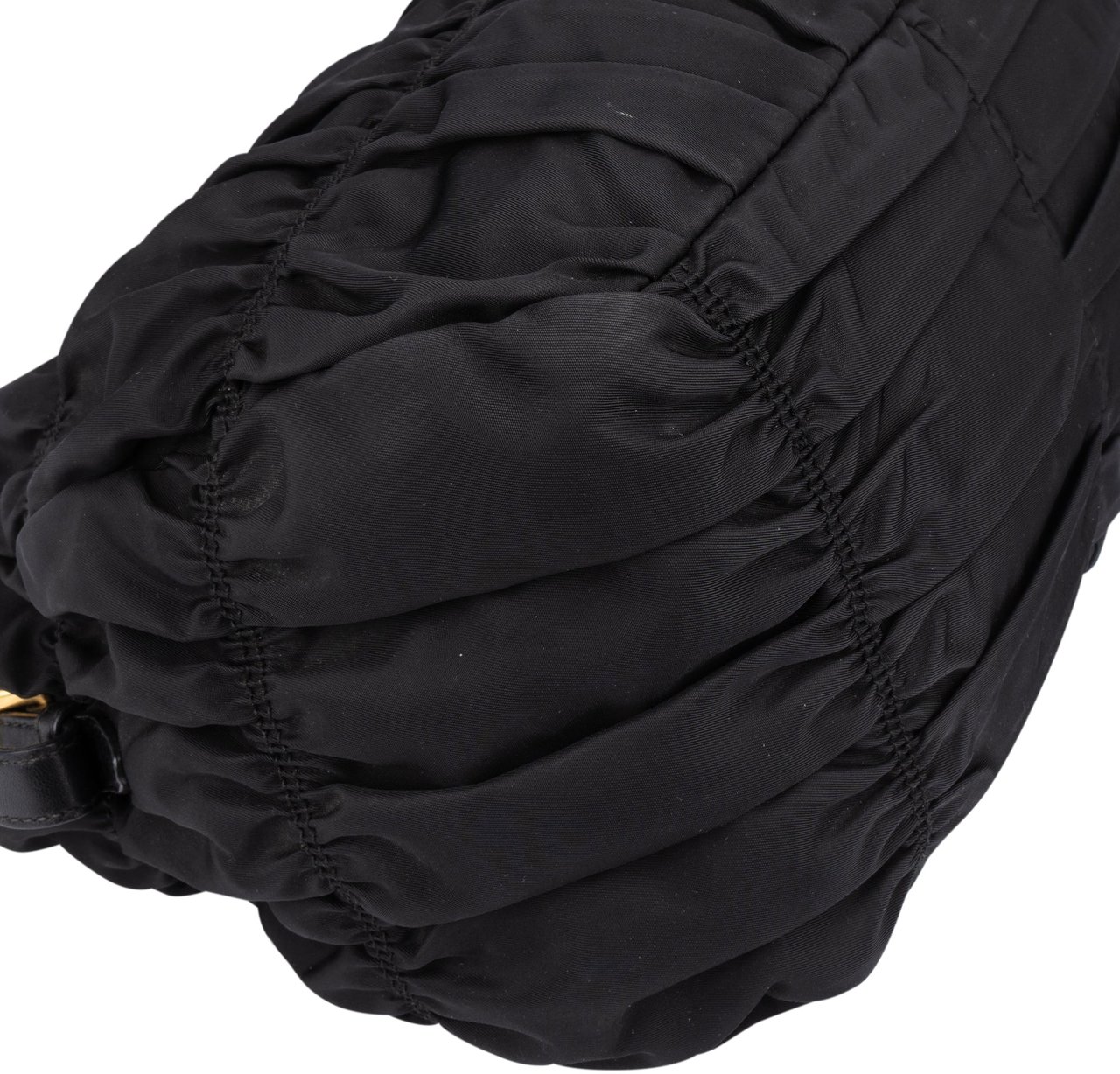 Prada Prada Quilted Nylon City Handbag Zwart