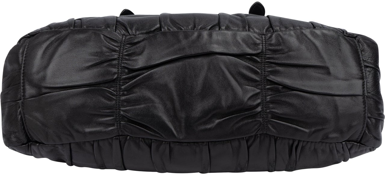 Prada Prada Quilted Leather City Handbag Zwart
