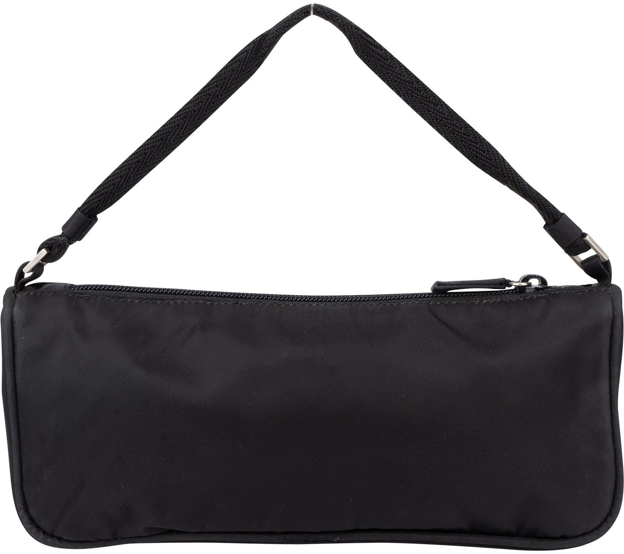 Prada Prada Black Nylon Triangle Handbag Zwart