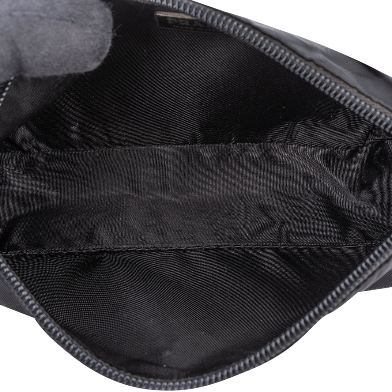 Prada Prada Black Nylon Triangle Handbag Zwart