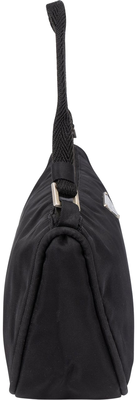 Prada Prada Black Nylon Triangle Handbag Zwart