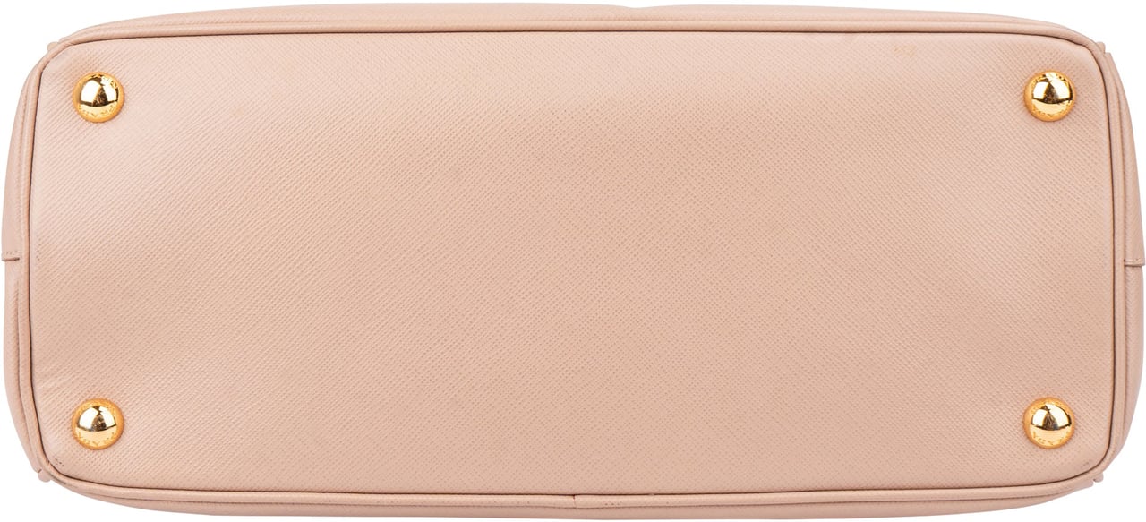 Prada Prada Rose Saffiano Leather Galleria Handbag Rood