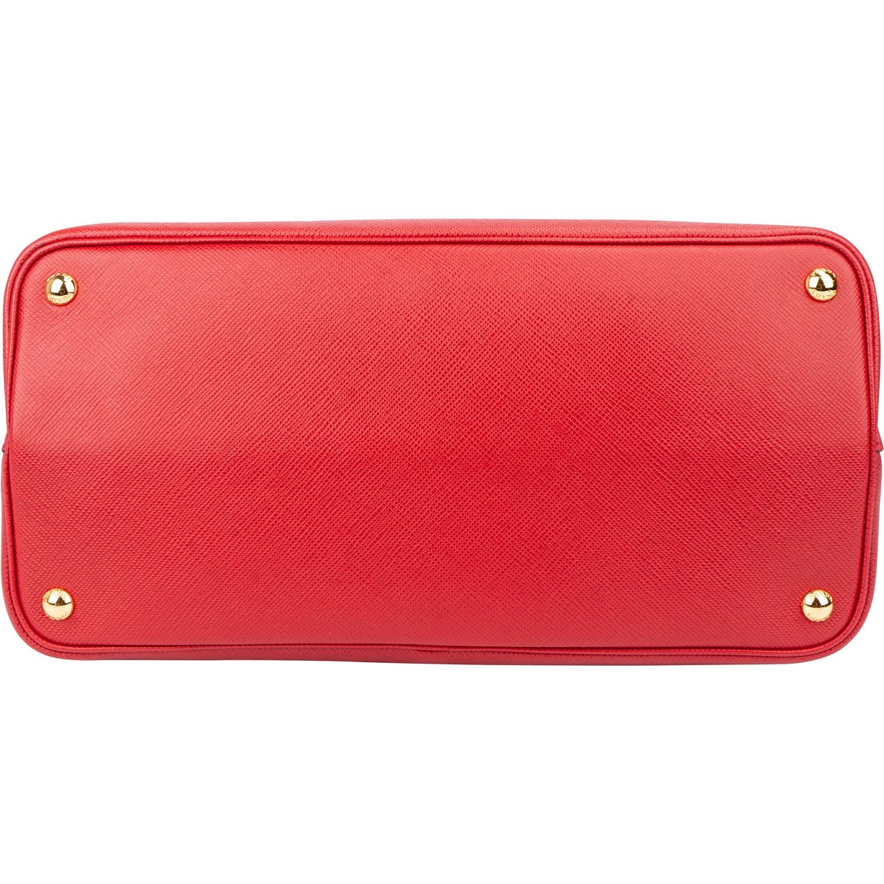 Prada Prada Red Saffiano Leder Double Handbag Rood