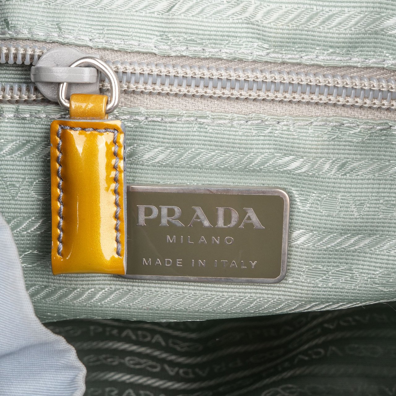 Prada Blue Nylon Triangle Backpack Blauw